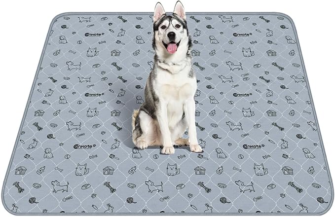 Conkote 72"x72" Washable Pee Pads for Dog Extra Large, Reusable Pee Pads Thick and Heavy Absorbency, Dog Playpen Mat Waterproof Puppy Training Pads for Playpen, Crate, Floor, Bed, Sofa, 1 Pack