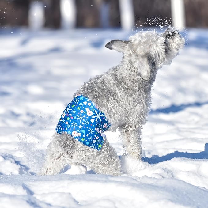 CuteBone Christmas Doggie Diapers for Male Dogs Large Dog Diapers Male DM34L