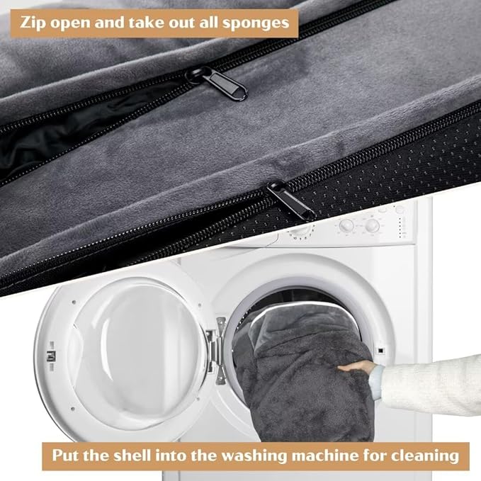 Comfort Expression Cooling Dog Bed, Jumbo Dog Bed for Extra Large Dogs, Memory Foam Orthopedic Bed, Large Breed Dogs, Waterproof Beds with Bolster & Removable Cover(Jumbo,Leaden Grey)