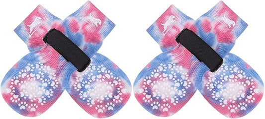 EXPAWLORER Anti Slip Dog Socks to Prevent Licking Paws, Dog Shoes for Hot Pavement, Dog Booties for Small Medium Large Senior Dogs, Traction Control Dog Boots & Paw Protectors for Hardwood Floors
