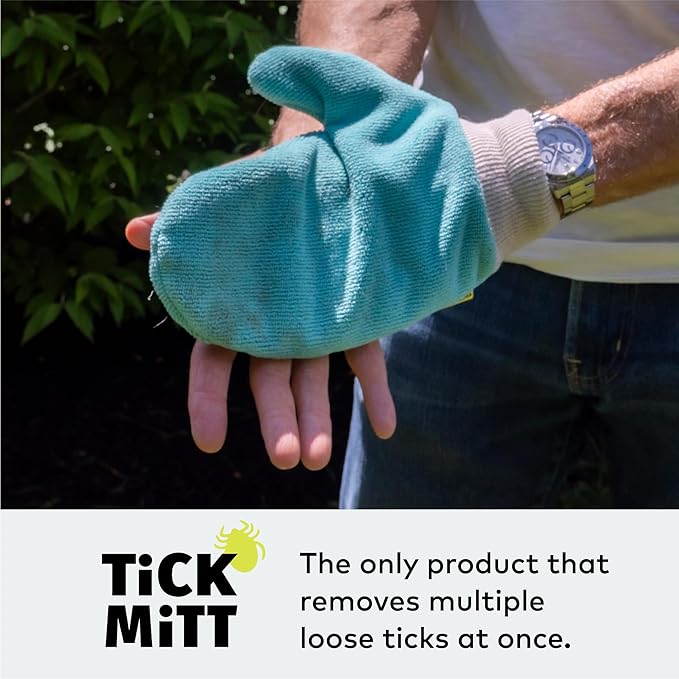 Blue Protective Glove for Tick Removal from Pets & Humans - Easy, Gentle, Chemical-Free Tick Handling - Portable & Durable for Outdoor Adventures