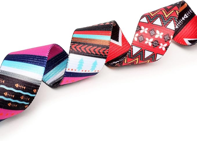 Mercano Adjustable Dog Collar - Special Design Patterns, Soft Nylon Comfortable Durable Pet Collar for Small Medium Large Dogs (M, Tribal Pink)