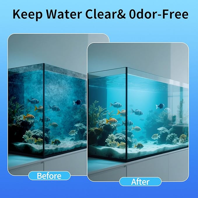 Aquarium Filter Floss- 1" Thick Multi-Layer Fish Tank Filter Floss Water Polishing Filter Pad, for Crystal Clear Water, Media Roll Cut to Size 12"x72"