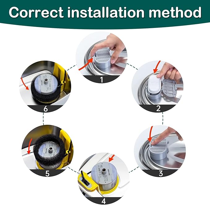 Cat Water Fountain Filters,24 Pack Cat Fountain Replacement Filters for Stainless Steel 67oz/2L Adjustable Water Flow Pet Water Fountain,Dog Water Fountain (12+12 Pack)