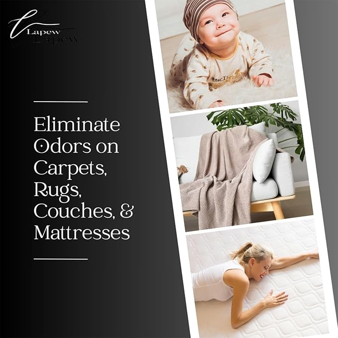 Georgia Peach Carpet Freshener Powder: Powerful Odor Eliminator for Home, Upholstery Deodorizer, Carpet Deodorizer, Pet Urine, Cat Litter Box - Georgia Peach Fragrance