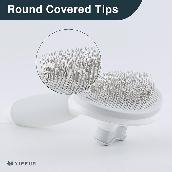 Cat Hair Brush,Cat Brush for Shedding,Soft Silicone Self Cleaning Brushes for Short and Long Haired Cats for Grooming and Shedding