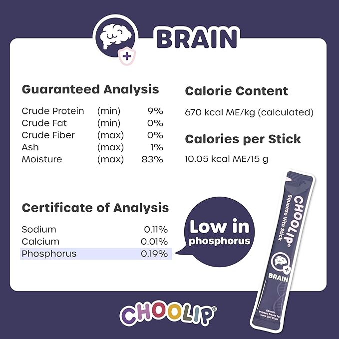 Bundle | Kidney + Brain Pouches. 14 Squeeze Vita Sticks (7 Kidney + 7 Brain) with Essential multivitamins. [Both Products are for Cats & Dogs of All Life Stages]