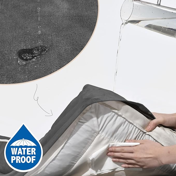 Comfort Expression Small Dog Beds Waterproof Orthopedic Foam Dog Sofa Beds for Small Dogs Comfy Pet Bed with Washable Removable Cover & Non-Slip Bottom(X-Small,Dark Grey)