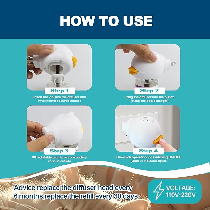 Cat Calming Diffuser, Cat Pheromones Calming Diffuser, Effectively Relieve Anxiety Stress Cat Diffuser Calming Multicat with 2 Diffuser + 4 Refill 48ml Last 120 Days Fits All Cats