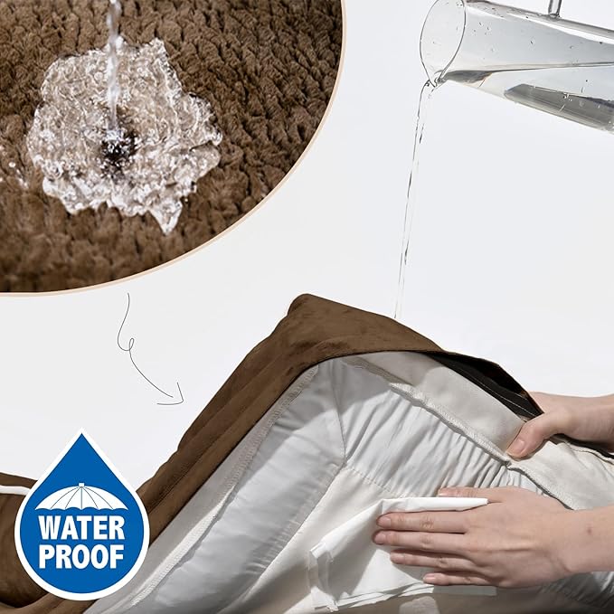 Comfort Expression XXL Orthopedic Dog Beds Waterproof, Orthopedic Foam Dogs Beds for Extra Large Dogs, Washable Dog Sofa Bed with Removable Cover & Non-Slip Bottom(XX-Large,Chocolate Brown)