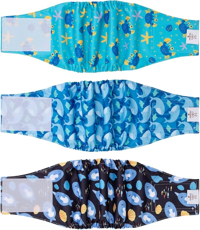CuteBone Belly Band for Dogs Male Reusable Diapers Washable Wrap DM36S
