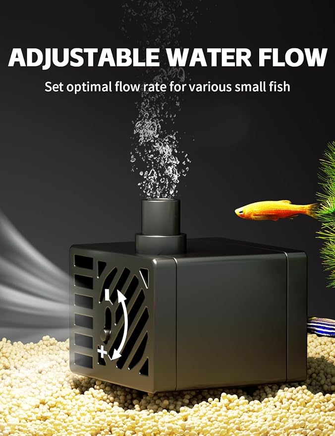 Betta Fish Tank, 2.5 Gallon Aquarium Kit with Modular Filtration, Heater, Light, Self Cleaning, Oxygenation, Small Fish Tank for Goldfish, Guppy, Shrimp