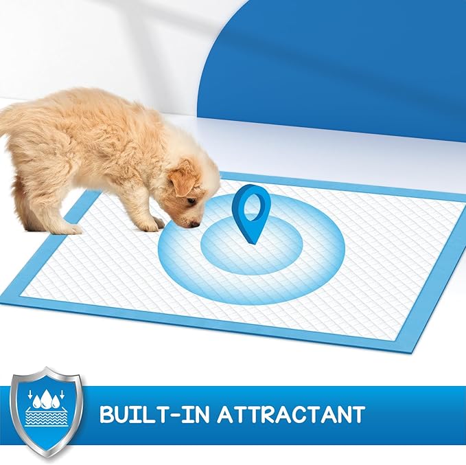 CROCI Puppy Pads 30x36in with Adhesive Tabs, Dog Pads Extra Large Super Absorbent Up to 8 Cups, Disposable (40 Counts)