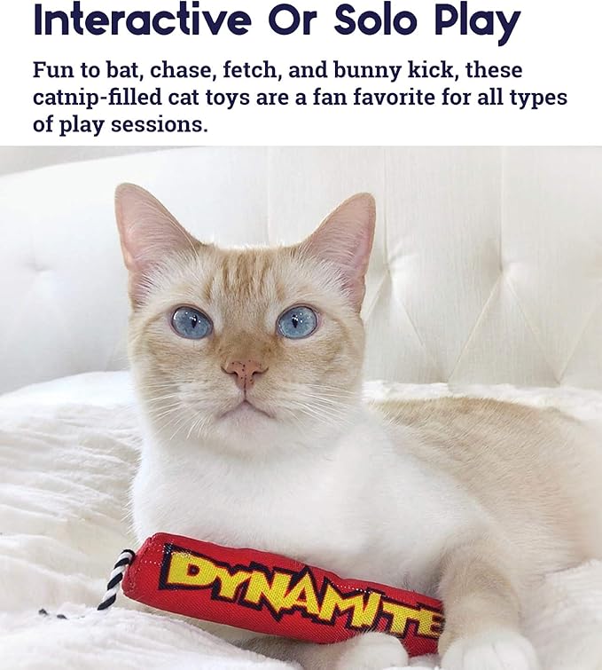 Catstages Green Magic Dynamite Stick Catnip Cat Toy, Red