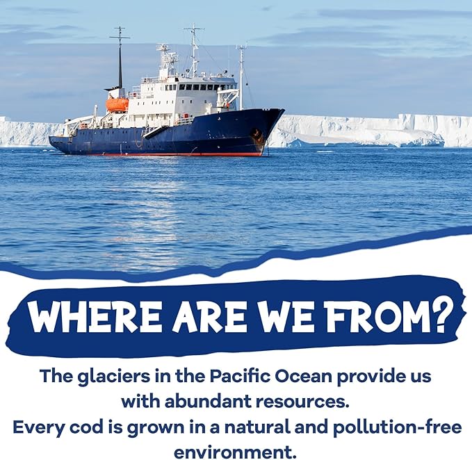 Cod Skin Rolls Dog Treats Natural High Omega 3 Dog Snacks, Single Ingredient Cod Skin Chews for Small Dogs w/Taurine, 8 oz