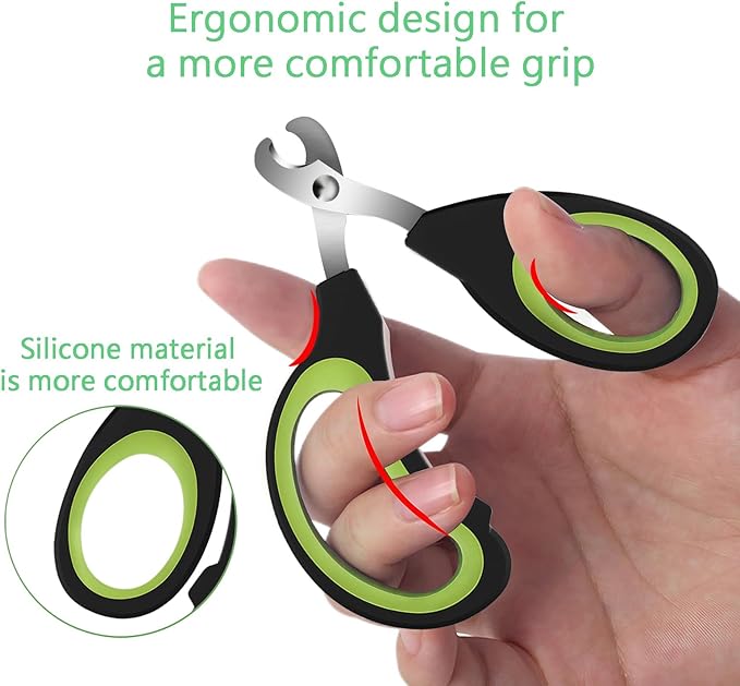 Cats & Dogs Pets Nail Clippers & Trimmers Rabbit Nail Clippers cat Nail Clippers for Indoor Cats cat Claw Clippers with Safety Guard Professional Grooming Tool for Cat Kitten(Green)