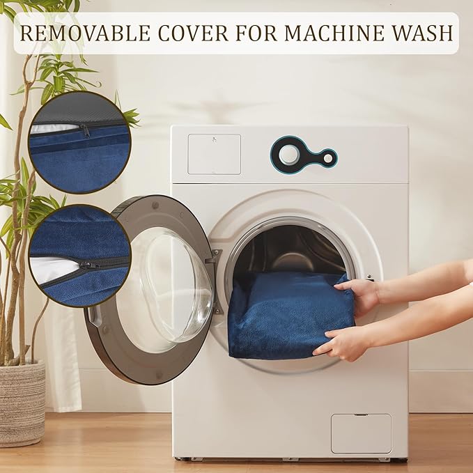 Bedfolks Orthopedic Dog Bed XL, Waterproof Dog Sofa Bed for Extra Large Dogs, Egg Foam Pet Couch Bed with Removable Washable Cover and Nonslip Bottom, Navy Blue