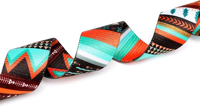 Mercano Adjustable Dog Collar - Special Design Patterns, Soft Nylon Comfortable Durable Pet Collar for Small Medium Large Dogs (S, Tribal Green)