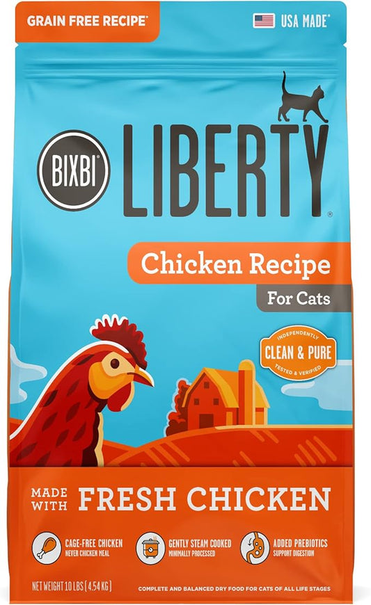 BIXBI Liberty Dry Food Chicken Recipe for Cats, 10lb