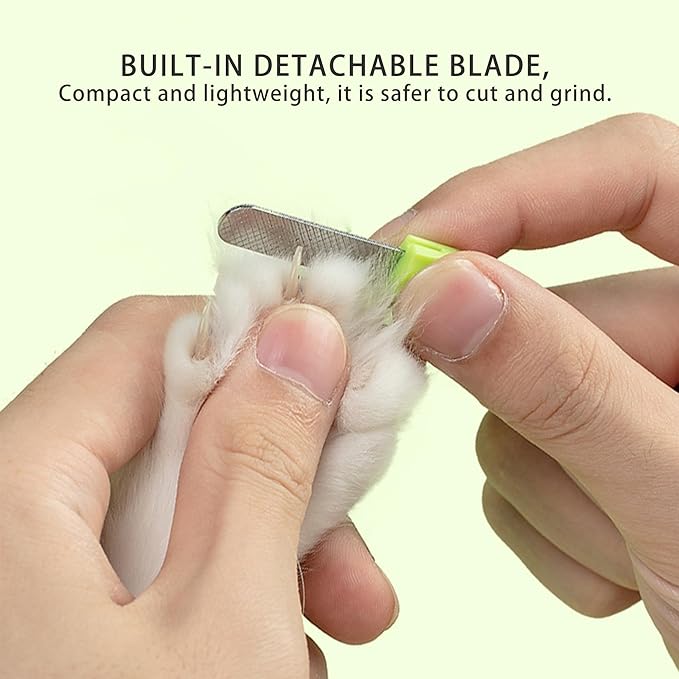 Cactus Shaped Cat Nail Clippers - Durable, Ergonomic Pet Grooming Tool for Cats & Kittens - Safe, Sharp, and Comfortable Claw Trimmer(Green)