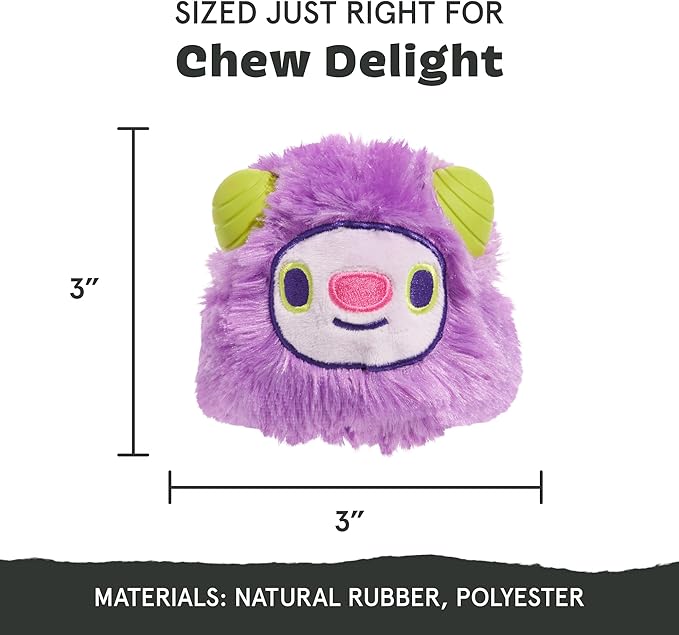 Barkbox Torbert The Troll Dog Toy for Small Dogs – Natural Rubber with Wacky Bounce – Perfect for Aggressive Chewers and Long-Lasting Playtime