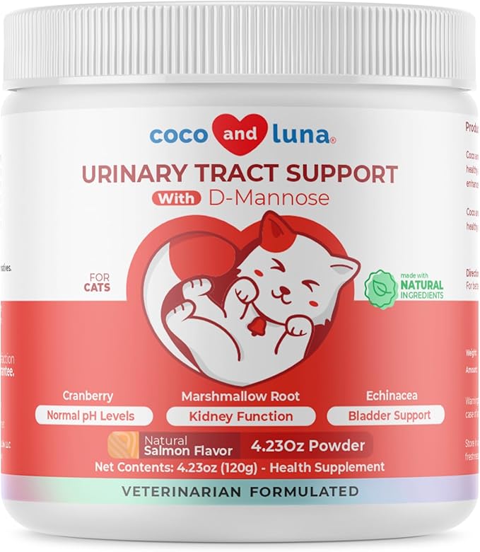 Cranberry for Cats - Incontinence Support, Urinary Tract Support, Cat UTI, Bladder Support, 120g Powder