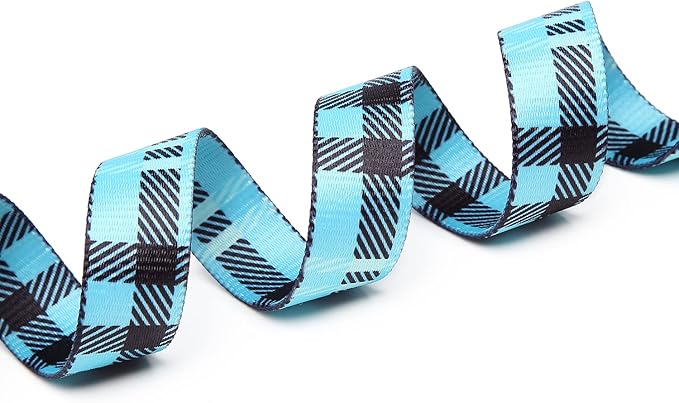 Mercano Adjustable Dog Collar - Special Design Patterns, Soft Nylon Comfortable Durable Pet Collar for Small Medium Large Dogs (S, Blue Plaid)