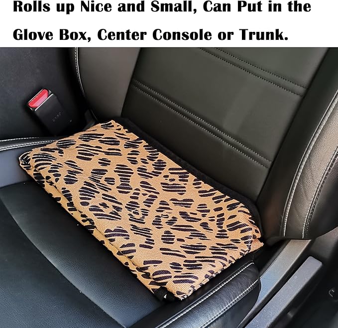 Car Seat Cover Protector Front Seats,for Gym Workout,Running,Swimming,Beach and Hiking,Waterproof Sweat Towel Bucket Seat Covers for Cars SUV Trucks (Leopard, 1Pcs)
