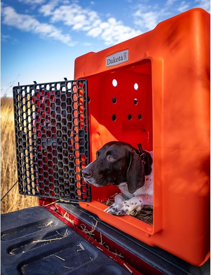 Dakota 283 Crate - Canine Rough and Tough Economy Kennel (Orange, Large)