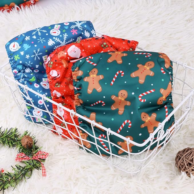 CuteBone Christmas Doggie Diapers for Male Dogs Medium Dog Diapers Male DM34M