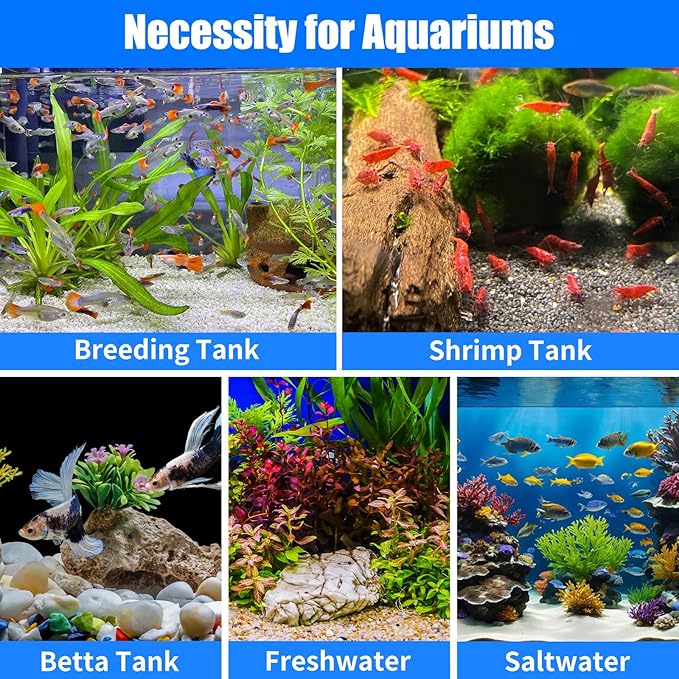 AQUANEAT 12-Pack Pre-Filter Sponge for Aquarium Shrimp Fry Fish Tank Filter Intake 0.6 Inch, Replacement Foam Cover