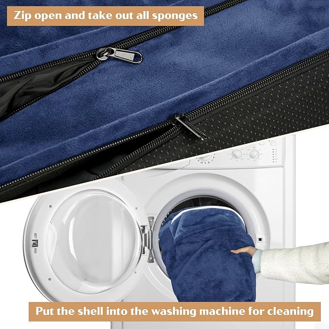 Comfort Expression Small Dog Beds Waterproof Cat Beds Orthopedic Foam Sofa Beds for Small Dogs Comfy Pet Bed with Washable Removable Cover & Non-Slip Bottom(XX-Small,Navy Blue)