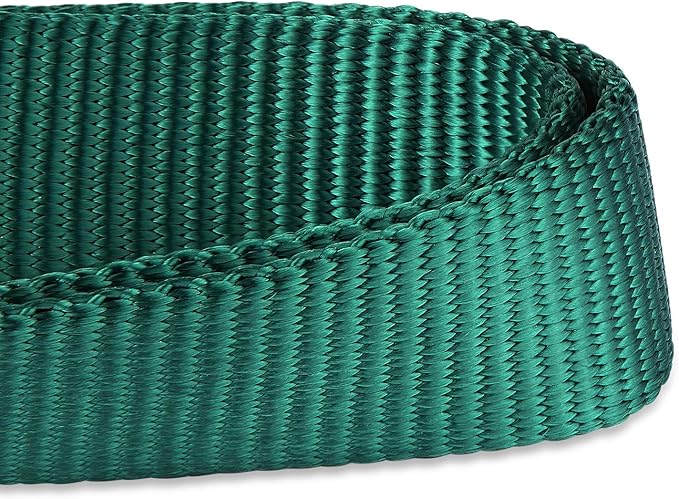 Hyhug Pets Solid Color Classic Regular Heavy Duty Basic Collar for Medium Dogs Daily Use, Unique Design Adjustment Triglide Slide (Buckle) Can Attached Name Tag Accessories. (Medium, Dark Green)