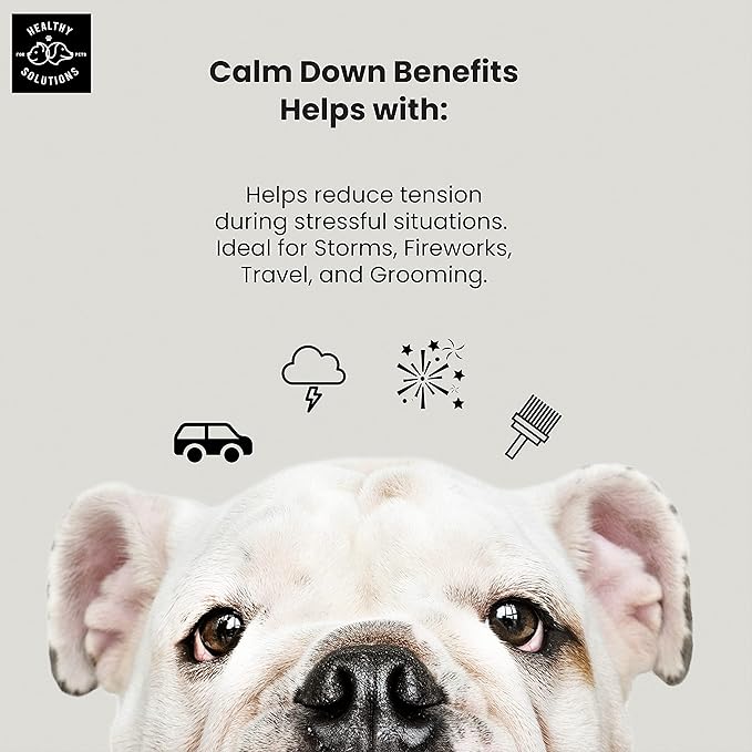 Calming Chews for Dogs - Dog Calming Treats for Anxiety & Stress Relief with Melatonin and Ginger - Aid with Storms, Grooming, Fireworks, Separation, Travel, Motion Sickness, & Sleep - 120 Chews