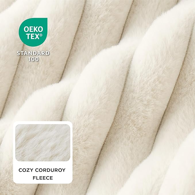 Bedsure Orthopedic Dog Beds for Extra Large Dogs, Waterproof Memory Foam XL Pet Bed with Sides, Non-Slip and Egg-Crate Foam Big Dog Couch Sofa with Washable Removable Corduroy Cover, Cream