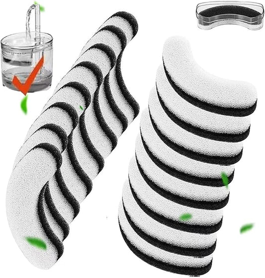 Cat Water Fountain Filters, 16 Pack Pet Fountain Replacement Foam Sponge Pre-Filters Fit for Clear Cat Water Fountain, Dog Dispenser