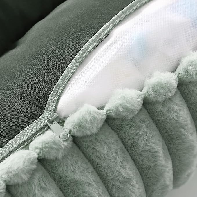 Arlee Saddle Sofa Memory Foam Pet Bed, Comfortable & Washable, Ideal for Dogs and Puppies, Extra Comfort, Couch Design, Crate & Kennel Furniture, Pet Supplies & Essentials, Sage, Large