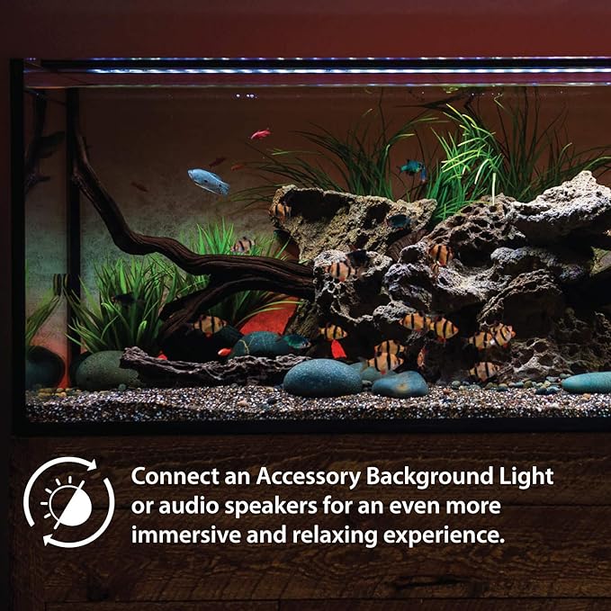Current USA 36-48" Inch Satellite Freshwater LED Plus Full Spectrum RGB+W Light for Aquariums | Wireless 24 Hour Remote Control Fish Tank Lighting (4507)