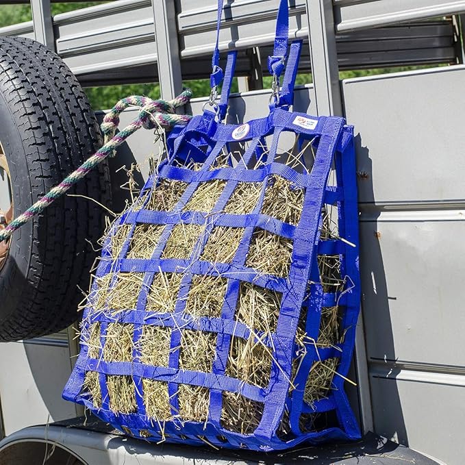 Derby Originals Easy Feeder Horse Hay Bag with Super Tough Bottom and 1 Year Warranty, red, 3"x3.5"