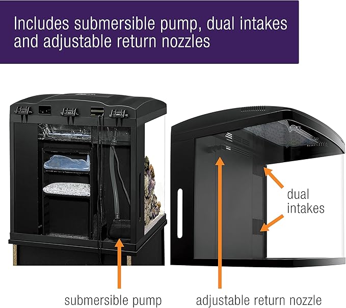 Coralife LED BioCube Aquarium Fish Tank Kit for Saltwater, Marine, Reef or Live Plants, 32 Gallon