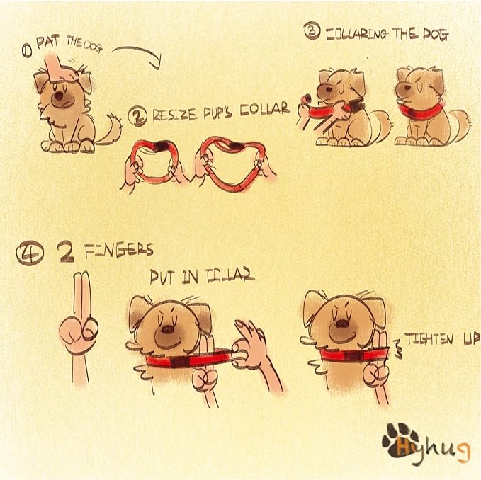 Hyhug Pets Solid Color Classic Regular Heavy Duty Basic Collar for Large Breeds Dogs Daily use, Unique Design Adjustment Triglide Slide Can Attached Name Tag Accessories. (Large, Dark Green)