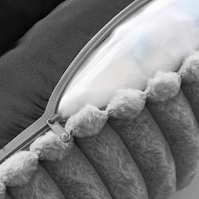 Arlee Saddle Sofa Memory Foam Pet Bed, Comfortable & Washable, Ideal for Dogs and Puppies, Extra Comfort, Couch Design, Crate & Kennel Furniture, Pet Supplies & Essentials, Grey, Large