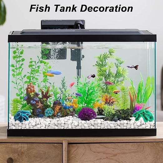 Aquarium Gravel,Landscaping Pebbles, Decorative Ornamental Pebbles Garden,Landscaping Stones Gravel Filler for Home Decoration Flower Bed Fish Tank Plants Vases Succulents (10 Pounds, White)