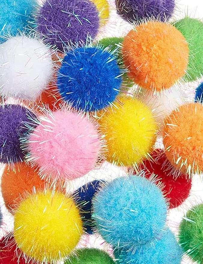 100-Pack Cat Toy Balls – Soft Fuzzy Toys for All Cats to Play and Exercise Indoors (1.5 inch, Cat Toys Pro Collection)