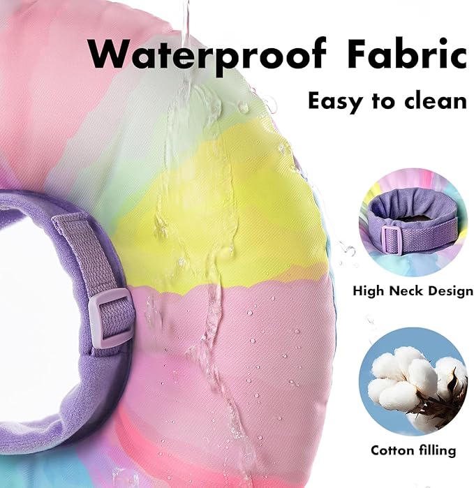 EWES Cat Cone Collar Soft S Size,Alternative Neck Cones to Stop Licking,Comfy Elizabethan Collars After Surgery Neuter,Donut Collar for Pet Cat Dog Kitten e Collar Recovery Shame
