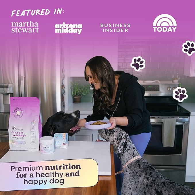 Brave Probiotic Dog Food Dry, Lamb, 18lb Bag, Natural Grain Free Adult Kibble for Digestive Health Made with Real New Zealand Lamb, 20 Plant Based Superfoods, Corn, Poultry & Soy Free