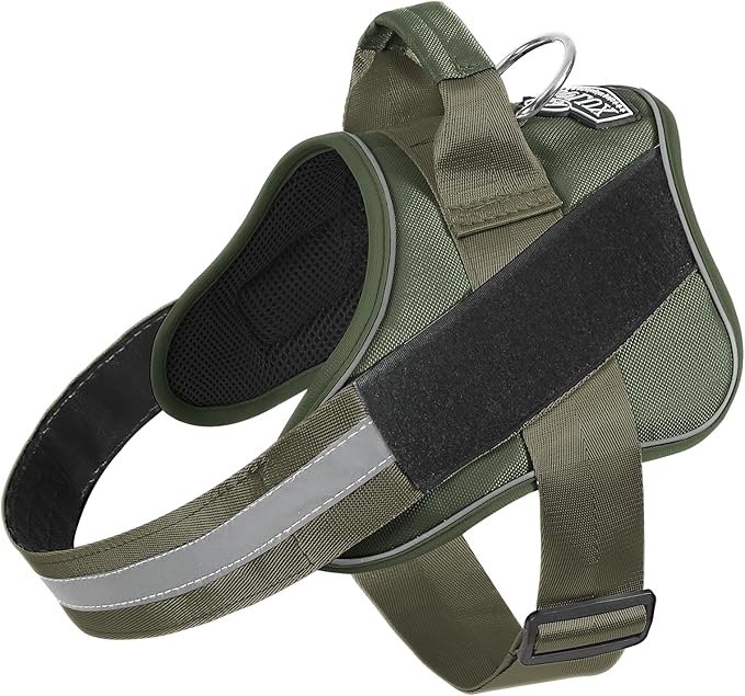 Bolux Dog Harness, No-Pull Reflective Dog Vest, Breathable Adjustable Pet Harness with Handle for Outdoor Walking - No More Pulling, Tugging or Choking