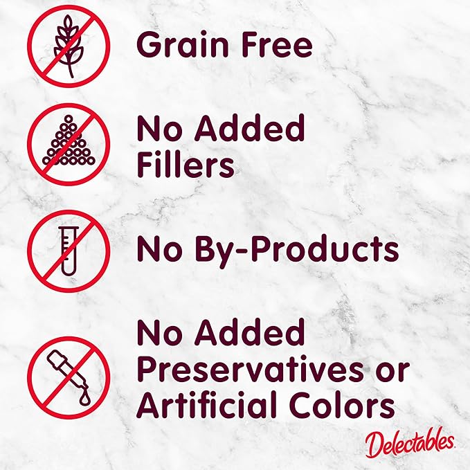 Delectables Squeeze Up Creamy Squeezable Puree, Lickable Wet Cat Treats, Grain Free, No Added Fillers, No By-Products, No Added Preservatives, 0.5 Ounces Tube Chicken Flavor, 32 Tubes Total