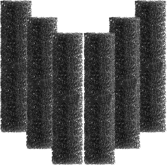AquaMiracle Aquarium Filter Replacement Sponge, Fish Tank Filter Replacement Parts, Including 6 x Filter Sponge
