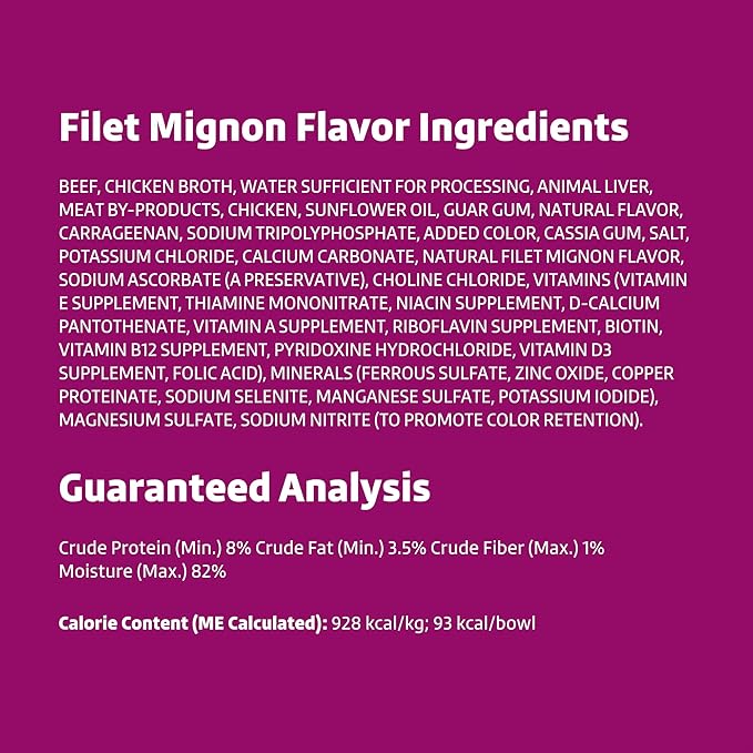 Amazon Brand - Wonder Bound Small Breed Wet Dog Food, Variety Pack (Beef Recipe, Grilled Chicken Flavor, Filet Mignon Flavor), Loaf in Gravy, 3.5 Ounce (Pack of 24)